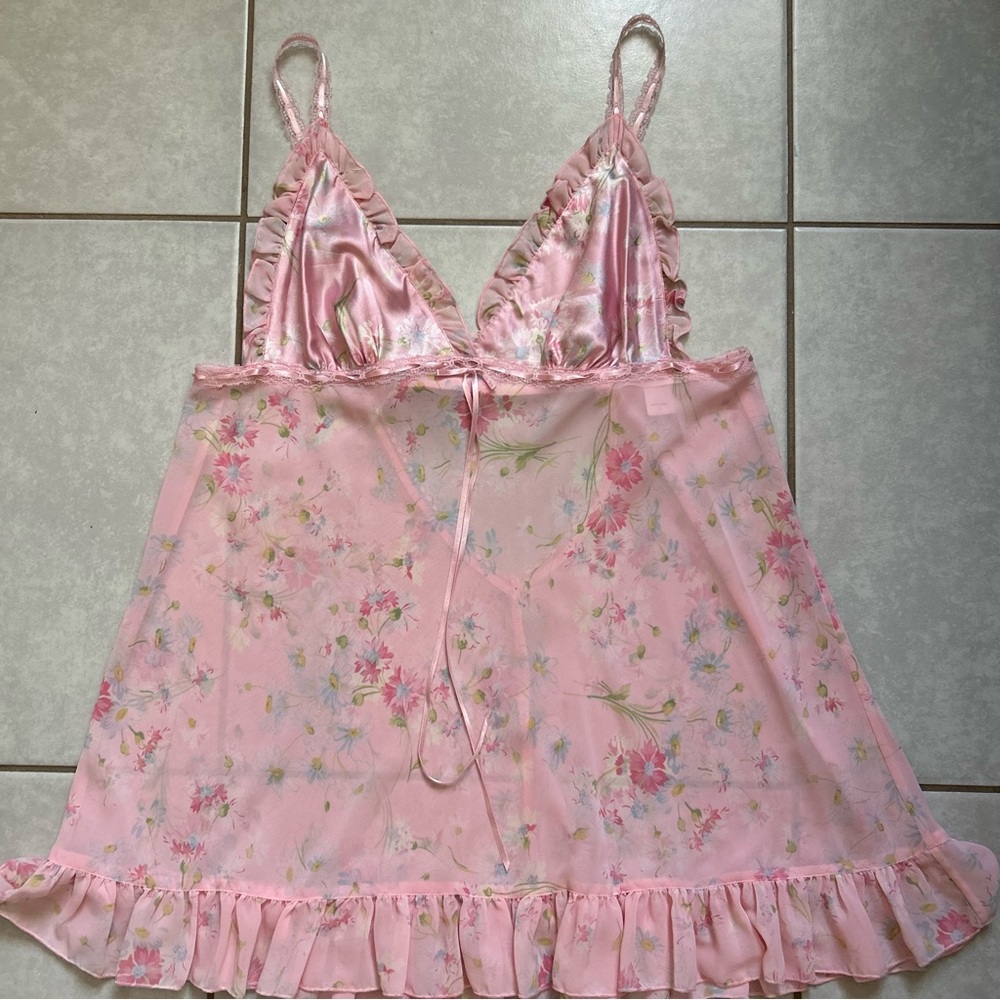Victoria's Secret fairy's garden sheer babydoll slip dress - Picture 2 of 9